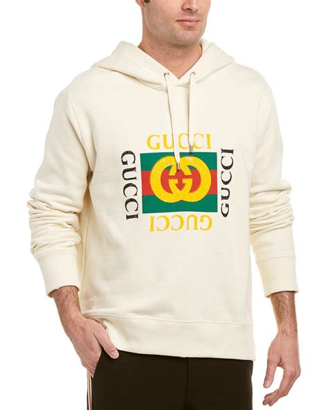 gucci beverly hills hoodie|white Gucci logo hoodie men.